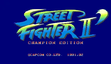 Street Fighter II' - Champion Edition (Accelerator Pt.II) screen shot title